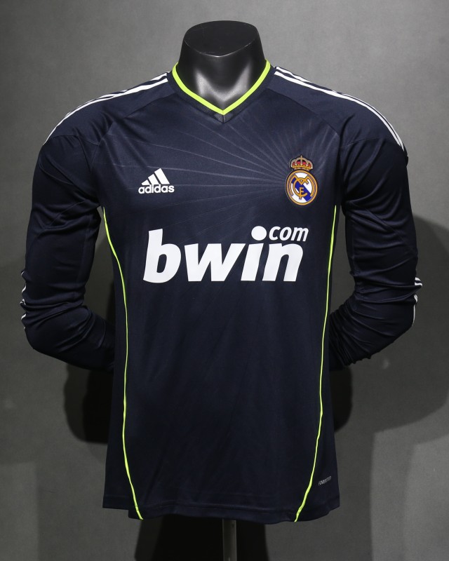 2010/11 Real Madrid Away Retro Jersey Player Version Long Sleeve