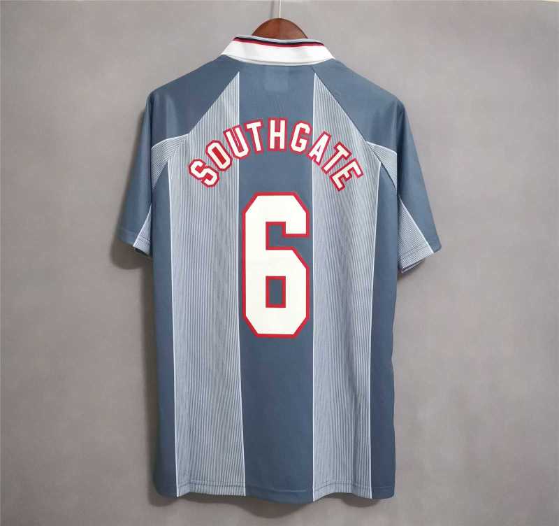 1996 Euro Cup England Retro Soccer Jersey Away Replica