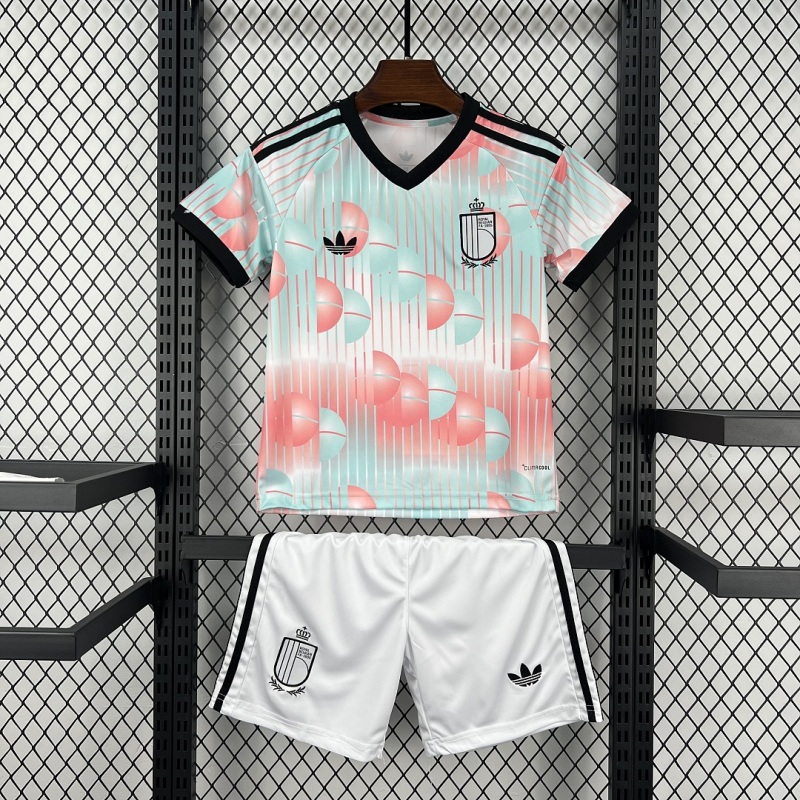 2026 World Cup Belgium Away Kids Jersey 