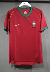 2006 World Cup Portugal Home Retro Jersey Player Version