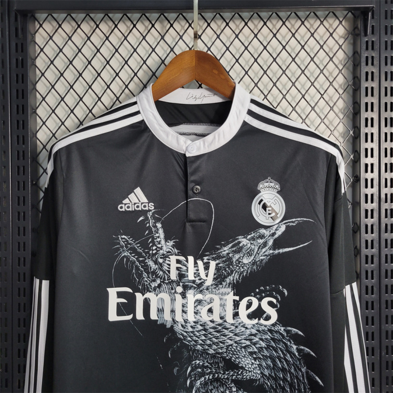 2014/15 Real Madrid Retro Long Sleeve Jersey Third Away