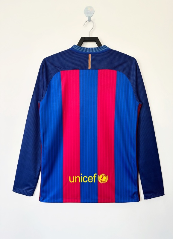 2016/17 Barcelona Home Retro Jersey Long sleeve