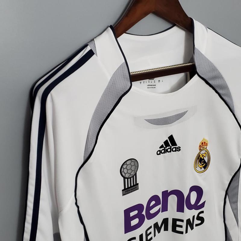 2006/07 Real Madrid Long sleeve Retro Jersey Home