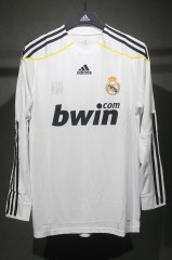 2009/10 Real Madrid Home Retro Jersey Player Version Long Sleeve