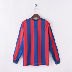 2009/10 Barcelona Retro Jersey Home Long Sleeve