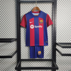 2023/24 Kids Barcelona Home Jersey Kit