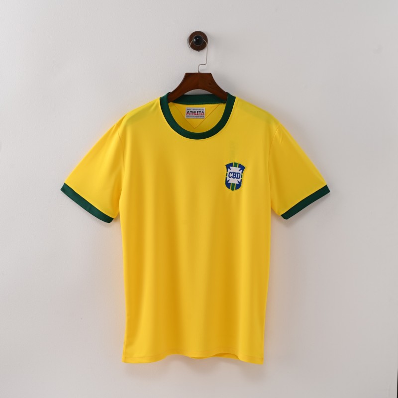 1970 Brazil Home Retro Jersey  