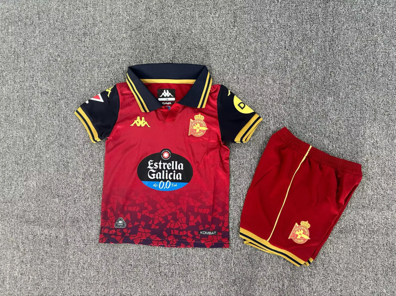 2025/26 Deportivo de La Coruña Away Kids Jersey