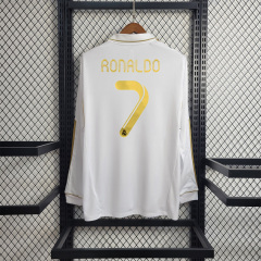 2011/12 Real Madrid Retro Jersey Home Long Sleeve