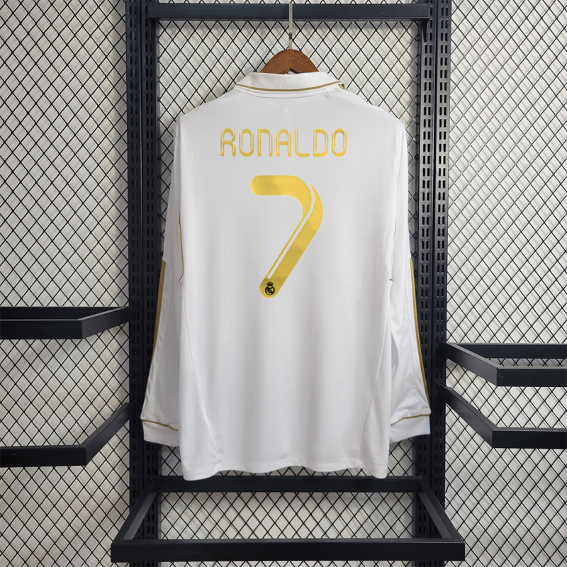 2011/12 Real Madrid Retro Jersey Home Long Sleeve