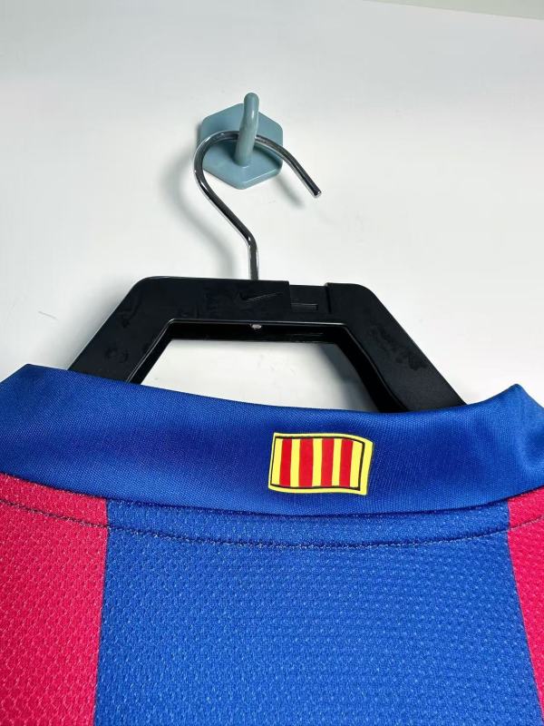 2007/08 Barcelona Home Retro Jersey Long sleeves