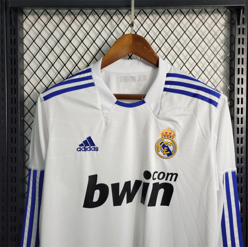 2010/11 Real Madrid Long Sleeve Retro Jersey Home