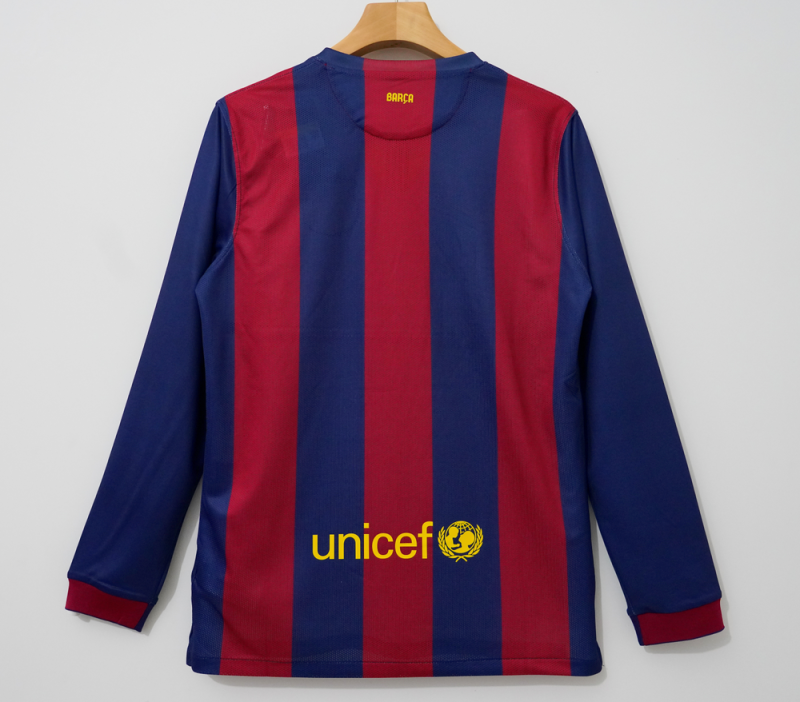 2014/15 Barcelona Home Retro Jersey Long Sleeve