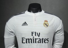 2014/15 Real Madrid Home Retro Jersey Player Version Long Sleeve