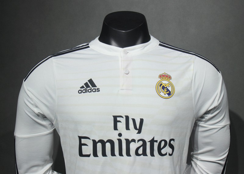 2014/15 Real Madrid Home Retro Jersey Player Version Long Sleeve