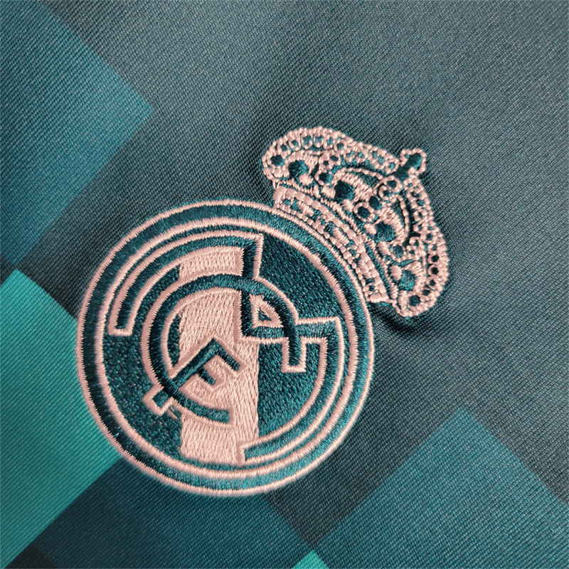 2017/18 Real Madrid Retro Long Sleeve Jersey Third Away