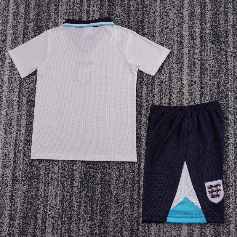 1996 Euro Cup England Home Retro Jersey Kids Kit(Jersey+Shorts) Replica