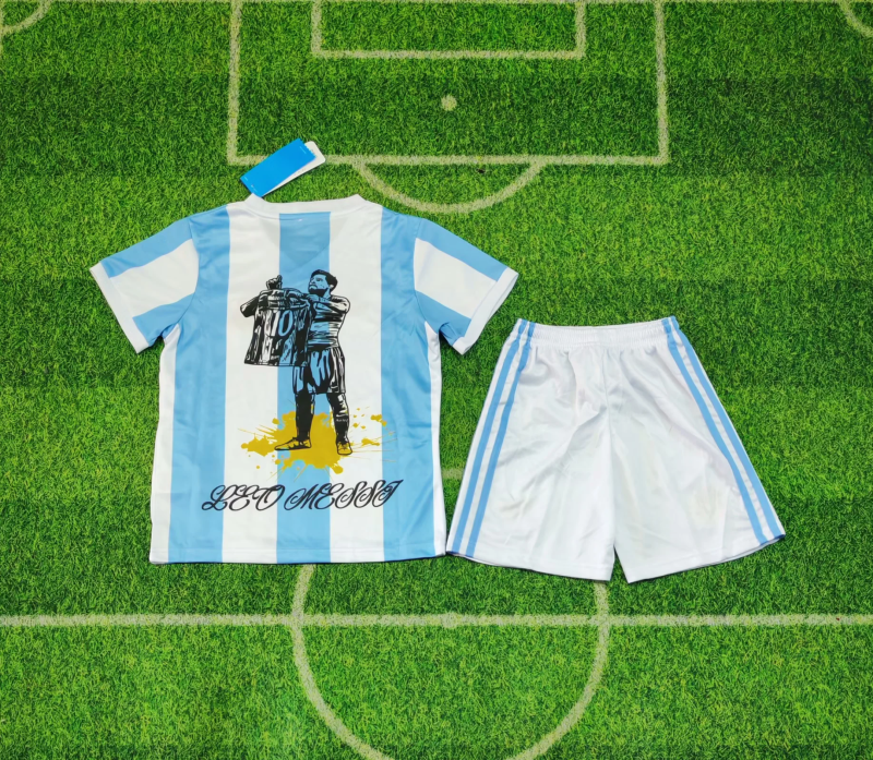2025/26 Argentina 50th MESSI Special Version Kids Jersey