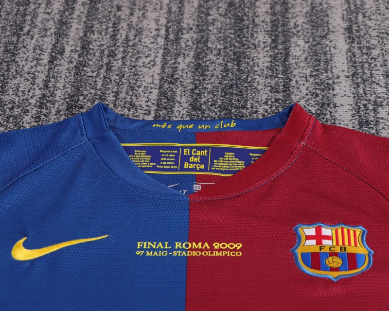 2008/09 Barcelona Home UCL Final Retro Kids Jersey