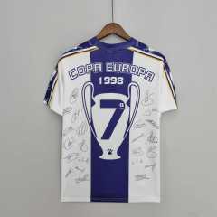 1997/98 Real Madrid Retro Jersey UCL Commemorate