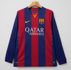 2014/15 Barcelona Home Retro Jersey Long Sleeve