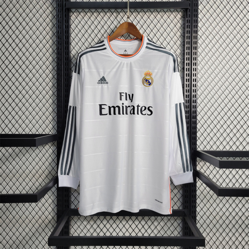 2013/14 Real Madrid Retro Jersey Home Long Sleeve