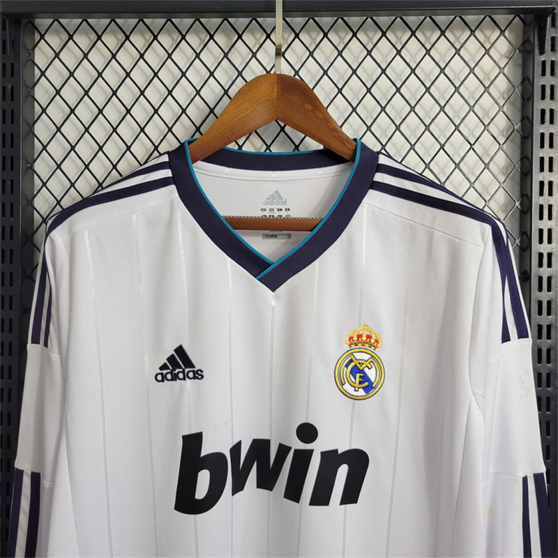 2012/13 Real Madrid Home Retro Jersey Long Sleeve