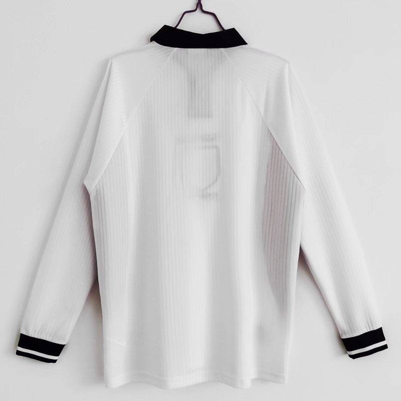 1998 World Cup England Home Retro Jersey Long Sleeve