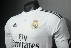 2014/15 Real Madrid Home Retro Jersey Player Version Long Sleeve