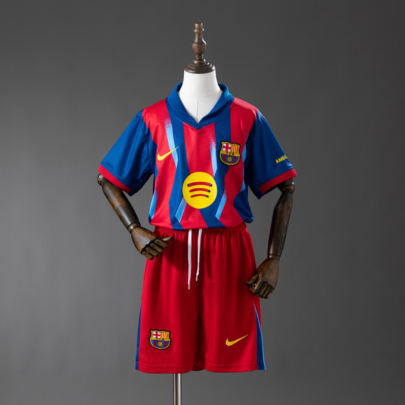 2025/26 Barcelona Fouth Away Kids Jersey 