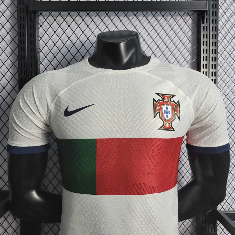 2022 World Cup Portugal Away Retro Jersey Player Version