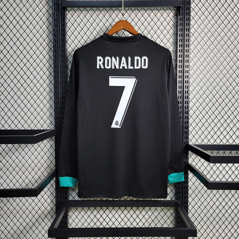 2017/18 Real Madrid Away Retro Jersey Long Sleeve
