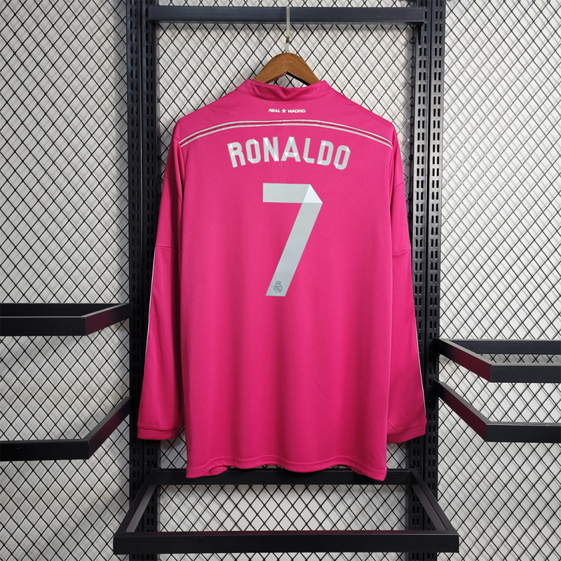 2014/15 Real Madrid Retro Long Sleeve Jersey Away