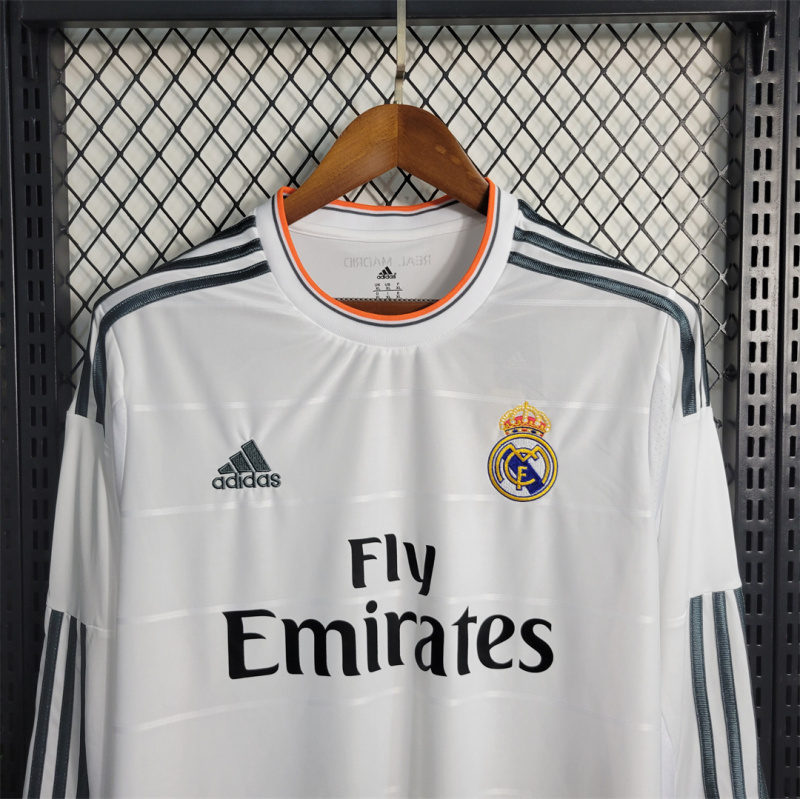 2013/14 Real Madrid Retro Jersey Home Long Sleeve