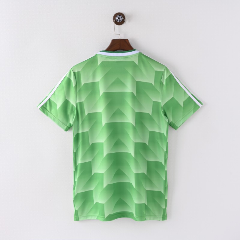 1998 Germany Away Green Retro Jersey  
