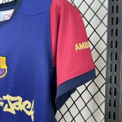 2025/26 Barcelona Home Barça x Spotify x Travis Scott Fan Version Jersey 