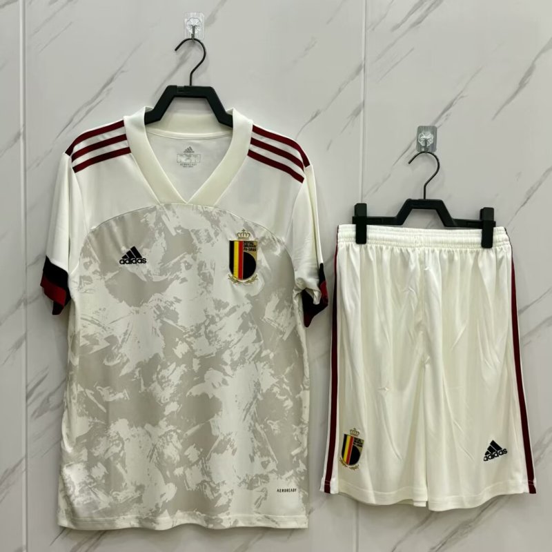 2020/21 Belgium Away Retro Kit Jersey (Jersey+Shorts)