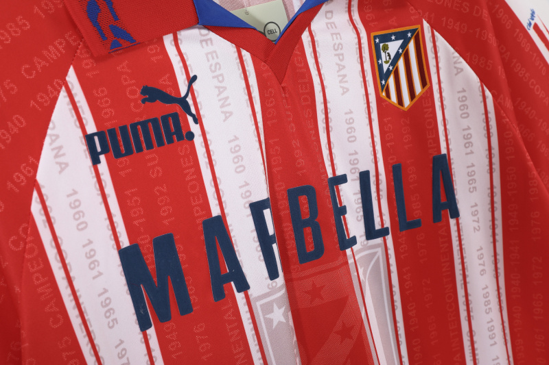 1995/96 Atletico Madrid Home Retro Jersey