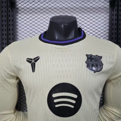 2025/26 Barcelona Away Jersey Player Version Long Sleeve