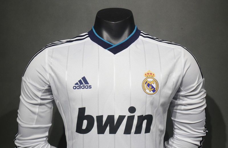 2012/13 Real Madrid Home Retro Jersey Player Version Long Sleeve
