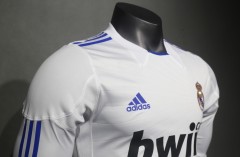 2010/11 Real Madrid Home Retro Jersey Player Version Long Sleeve