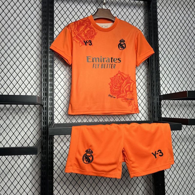 2024/25 Real Madrid Y-3 Fourth Kids Jersey white Kit