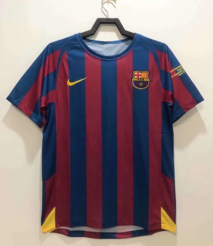 2005/06 Barcelona Home UCL Final Retro Jersey