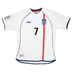 2002 World Cup England Home Retro Jersey