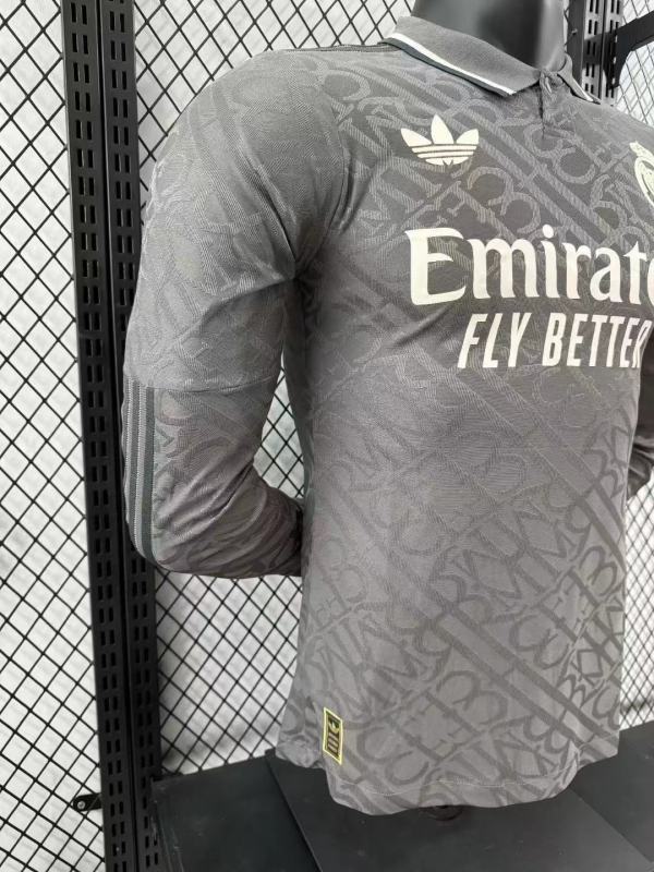 2024/25 Real Madrid Third Away Long Sleeve Jersey Player Version