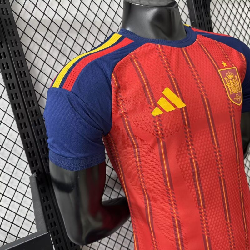 2026 World Cup Spain Home Jersey Player Version