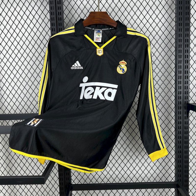 1998/00 Real Madrid Retro Away Long Sleeve Jersey S-XXL