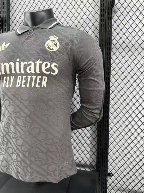 2024/25 Real Madrid Third Away Long Sleeve Jersey Player Version