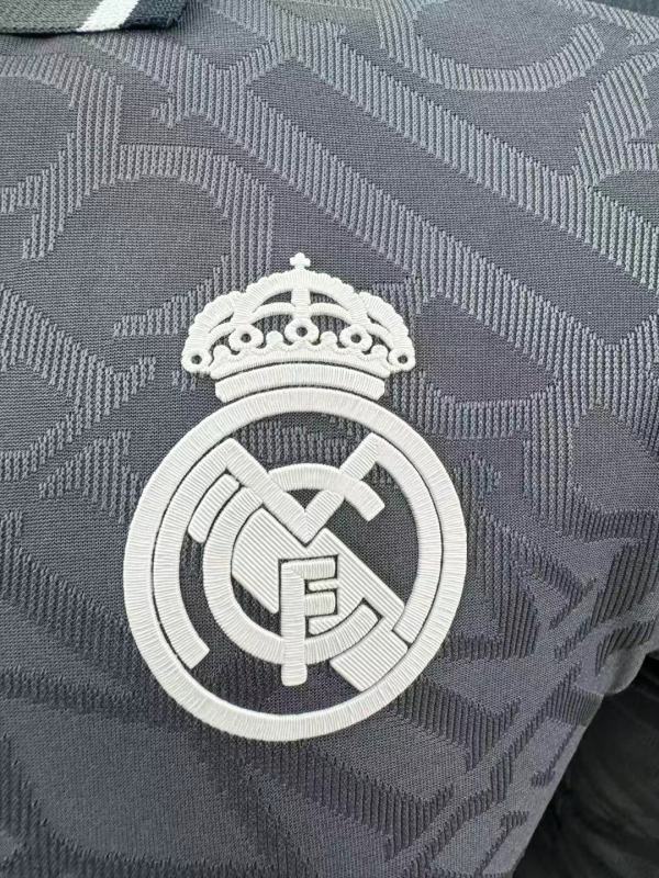 2024/25 Real Madrid Third Away Long Sleeve Jersey Player Version
