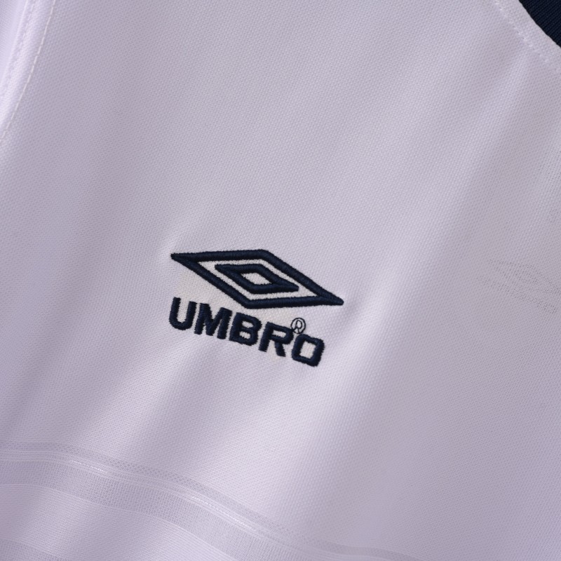 2000 England Retro Jersey Home Replica Euro Cup